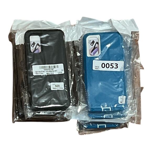 Samsung Galaxy S20 Phone Cases Hard Plastic 
Bundle of 12 Blue 6 Black 6 - Picture 4 of 4